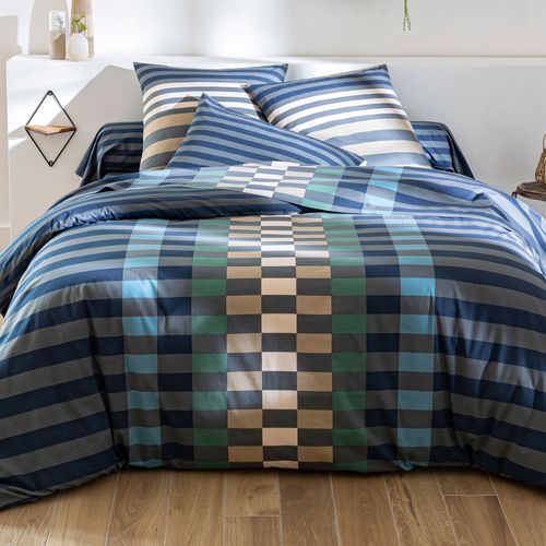 Housse De Couette 240x220 Bleu En Coton