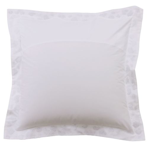 Taie Volant 50x70 Blanc En Coton