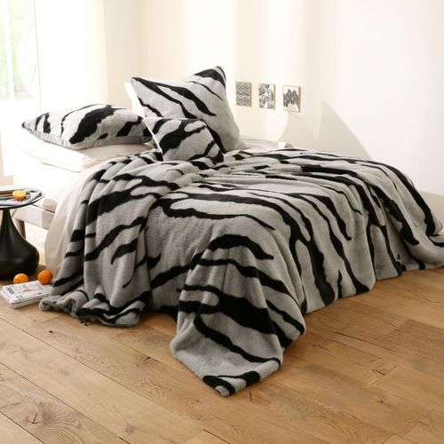 Jeté De Lit 180x250 Noir En Polyester