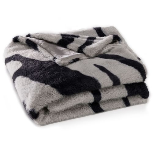 Jeté De Lit 180x250 Noir En Polyester