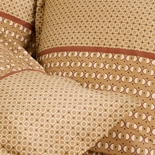 Taie Volant 63x63 Jaune Ocre En Coton