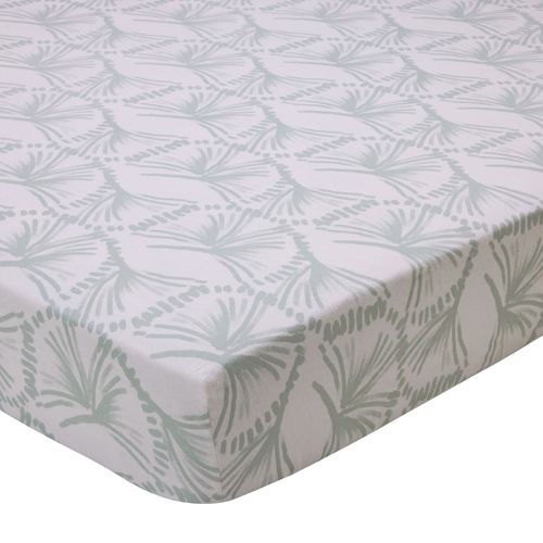 Drap-housse 140x190x28 Vert Pâle En Coton