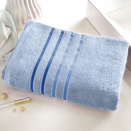 Lot De 2 Gant De Toilette 15x21 Bleu Nuage En Acrylique