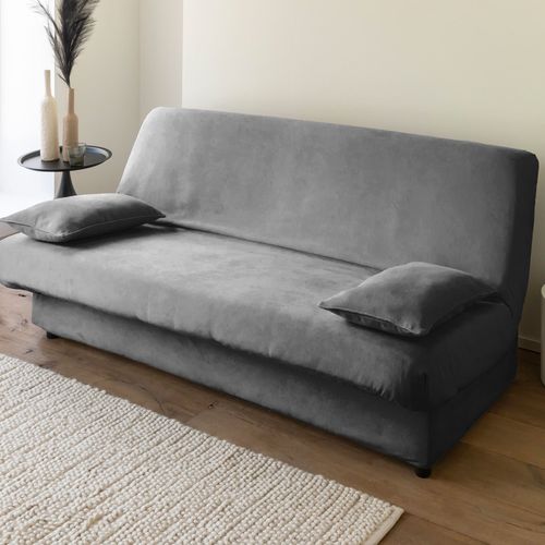 Housse Clic-clac 2 Places Gris Anthracite En Polyester