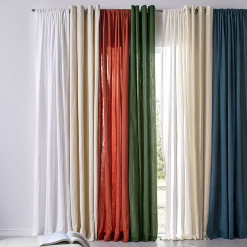 Rideau 140x180 Beige En Coton