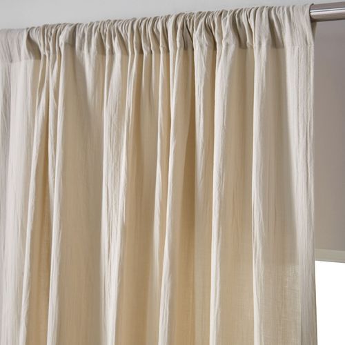 Rideau 140x180 Beige En Coton