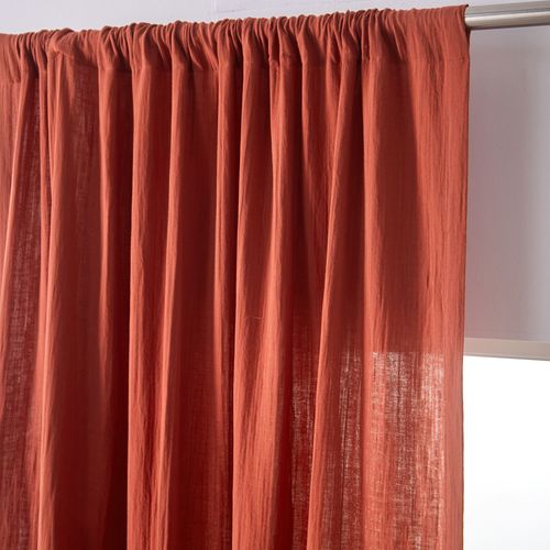 Rideau 140x180 Orange Terracotta En Coton