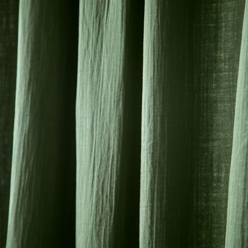 Rideau 140x260 Vert Kaki En Coton