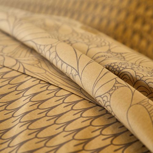 Housse De Couette 240x220 Jaune Ocre En Coton