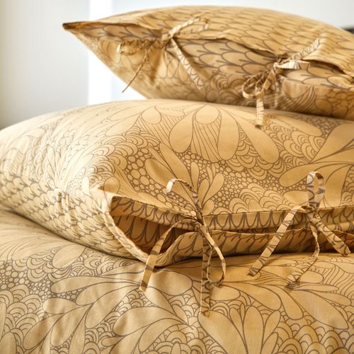 Taie Sac 50x70 Jaune Ocre En Coton