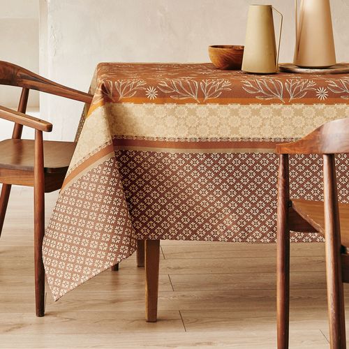 Nappe 160x250 Marron Caramel En Polyester