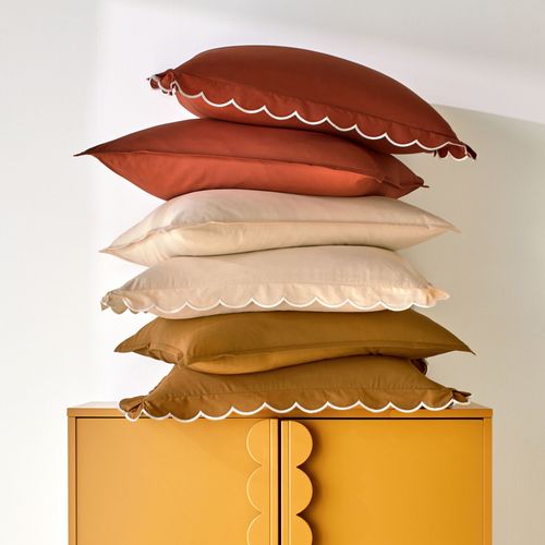 Drap-housse 90x200x28 Beige En Coton