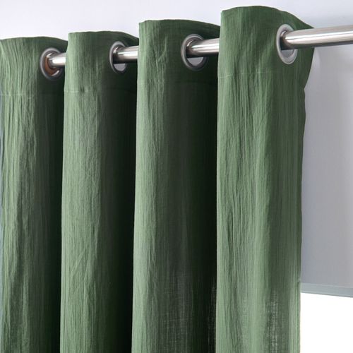 Rideau 140x180 Vert Kaki En Coton