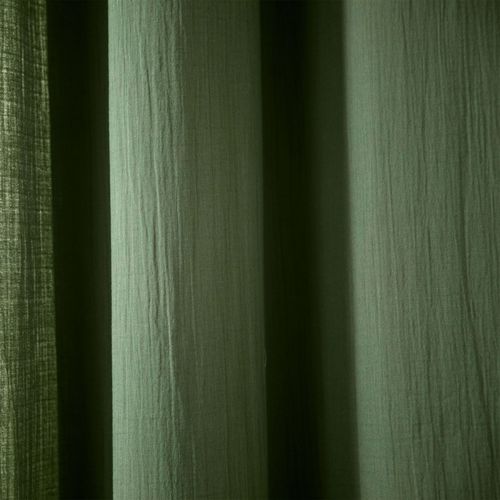 Rideau 140x180 Vert Kaki En Coton