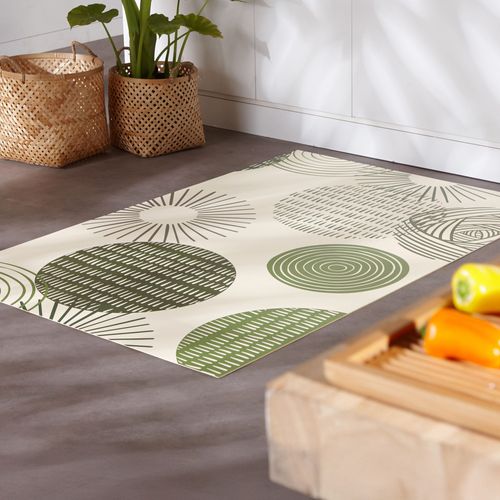 Tapis Vinyle 40x60 Vert En Synthétique