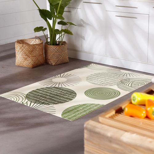 Tapis Vinyle 40x60 Vert En Synthétique