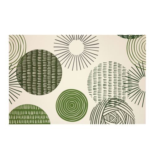 Tapis Vinyle 40x60 Vert En Synthétique