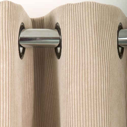 Rideau Occultant 140x260 Beige En Acrylique