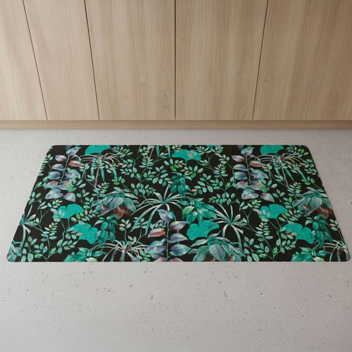 Tapis Vinyle 98x150 Vert En Synthétique