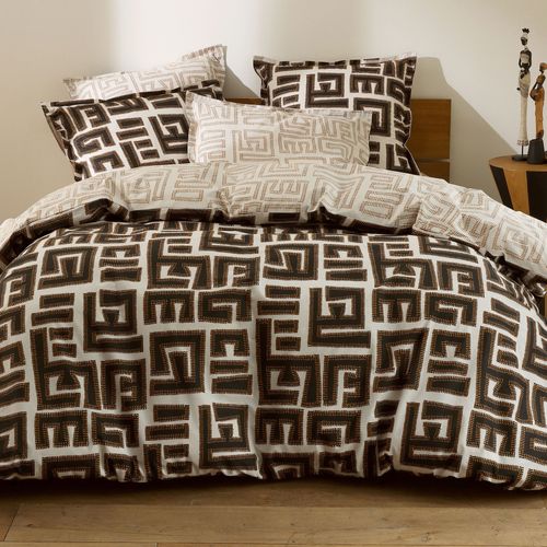 Drap-housse 140x190x28 Beige En Coton