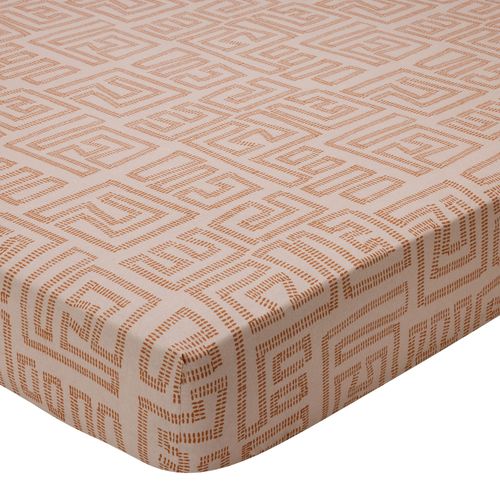 Drap-housse 90x190x28 Beige En Coton