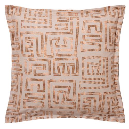 Taie Volant 50x70 Beige En Coton