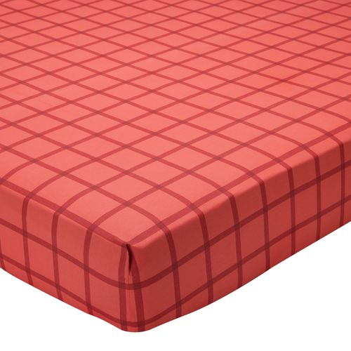 Drap-housse 90x190x28 Rose En Coton