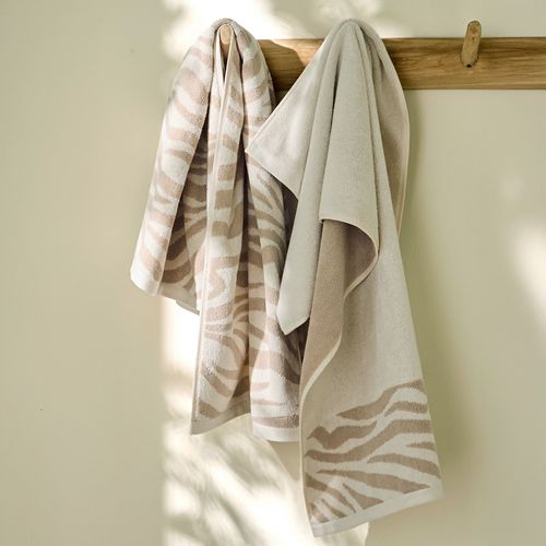 Lot De 2 Gant De Toilette 15x21 Beige En Coton 500 G/m²