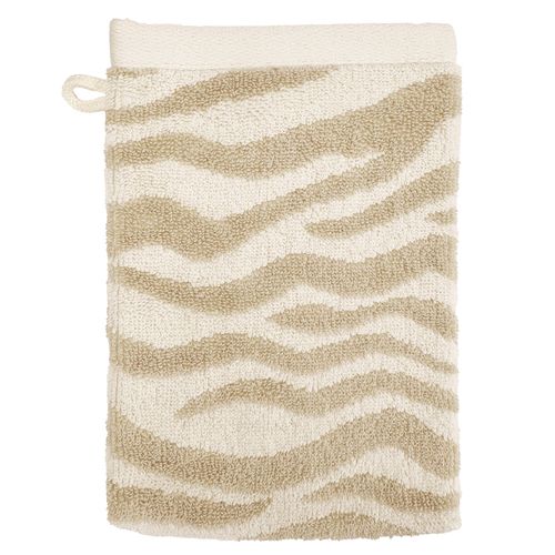 Lot De 2 Gant De Toilette 15x21 Beige En Coton 500 G/m²