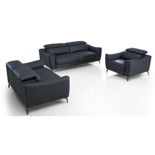 Fauteuil En Cuir Krys Noir