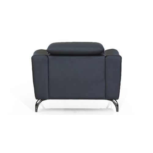 Fauteuil En Cuir Krys Noir