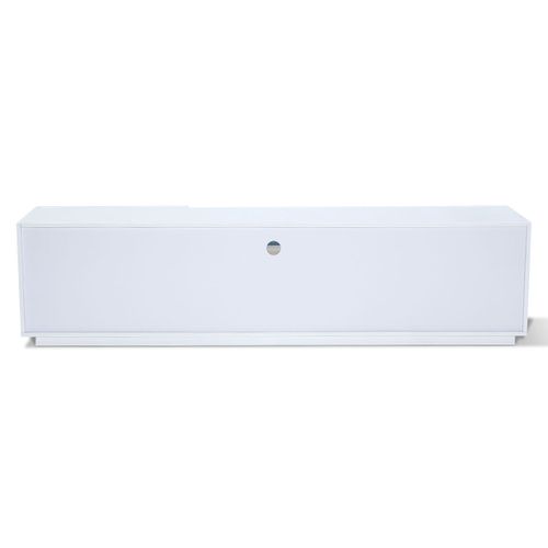 Meuble TV Laqué/bois Mandy - Blanc/chêne