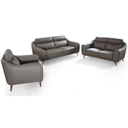 Fauteuil Cuir Design Sianna Marron