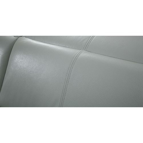 Fauteuil Cuir Design Garlik Gris Perle