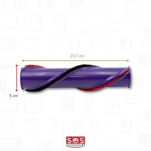 Rouleau De Brosse, Embout D'origine 237 X 50 Mm Aspirateur 969569-01 Dyson