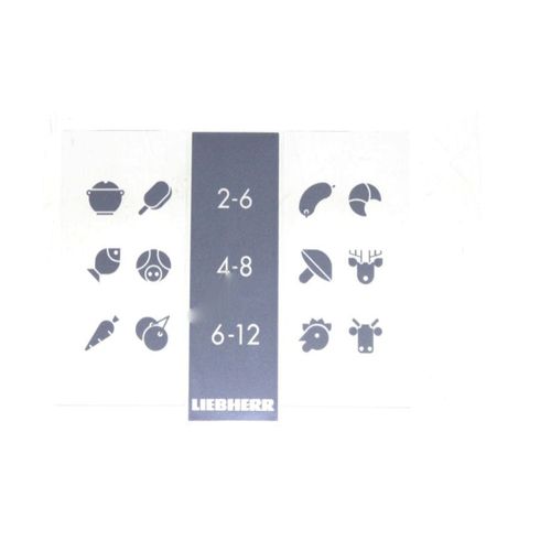 Plaque Serigraphiée Frigo, Réfrigérateur, Congélateur 7432400, 743240000 Liebherr