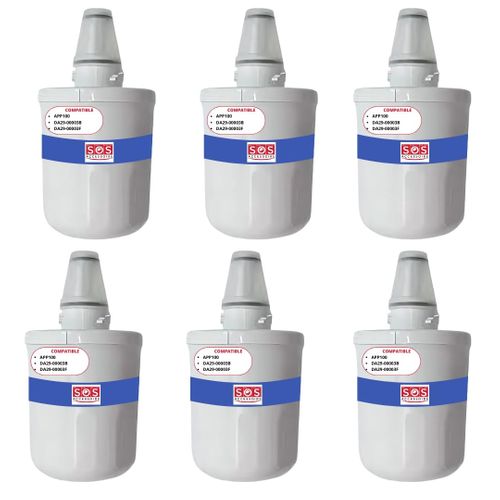 Lot De 6 Filtres à Eau Aquapure / App100 Frigo, Réfrigérateur, Congélateur 484000000513, Da29-00003g