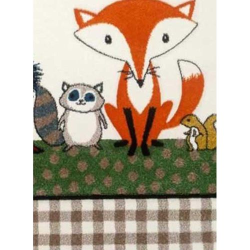 Tapis Enfant 80x150 Rectangle Tissé Beige Lyn8 Photo De Foret