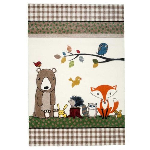 Tapis Enfant 120x170 Rectangle Tissé Beige Lyn8 Photo De Foret