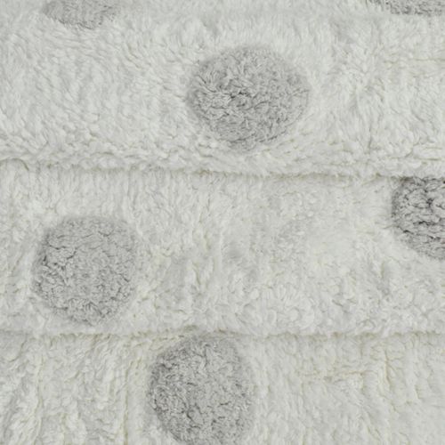 Tapis Enfant 90x160 Rectangle Fait Main En Coton Blanc Coronda