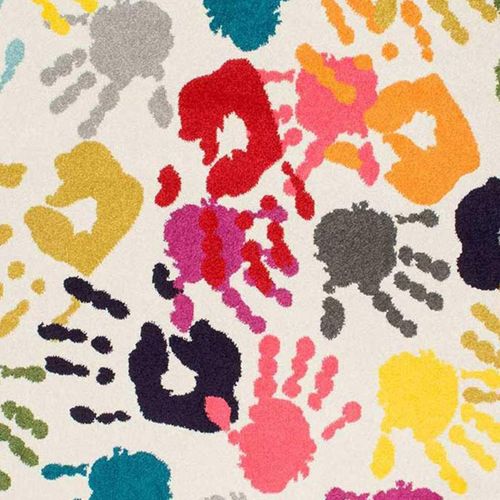 Tapis Enfant 80x150 Rectangle Tissé Multicolore Lyn6 Handi