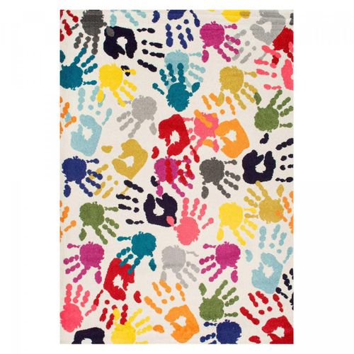 Tapis Enfant 80x150 Rectangle Tissé Multicolore Lyn6 Handi