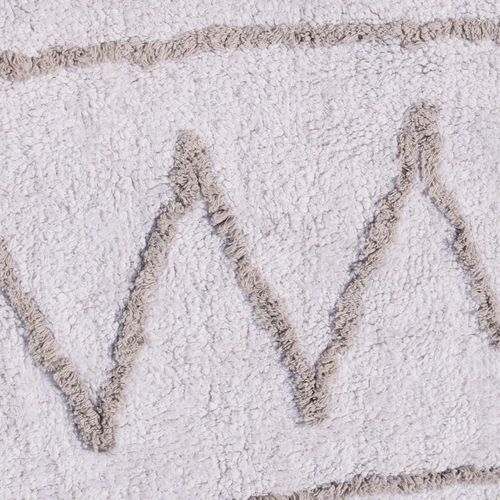 Tapis Enfant Fait Main Berber Spirit Blanc 60x110 En Coton