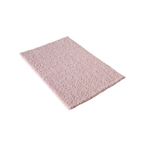Tapis Shaggy 60x110 Rectangle Tissé Rose Clair Motif Uni Sg Loca