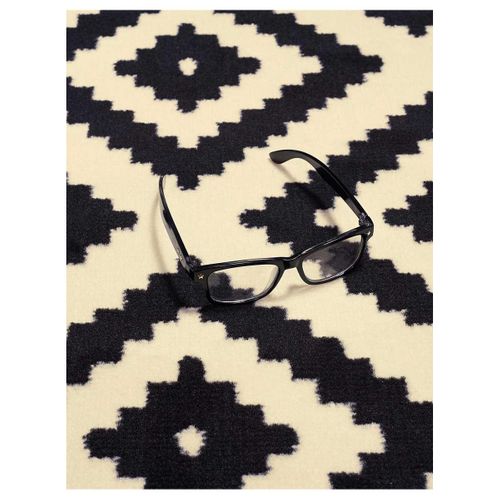 Tapis Salon 120x170 Tissé Crème Rectangle Motif Scandinave Orma