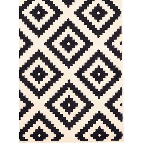 Tapis Salon 200x290 Tissé Crème Rectangle Motif Scandinave Orma