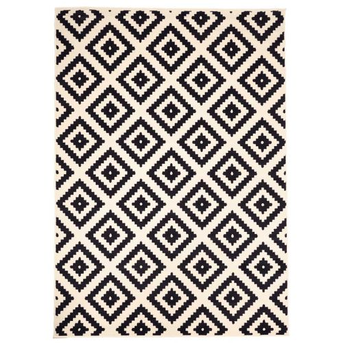 Tapis Salon 200x290 Tissé Crème Rectangle Motif Scandinave Orma
