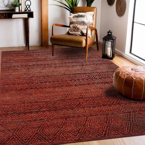 Tapis Berbère 160x230 Tissé Motif Ethnic Lyn1 Chila Rouge
