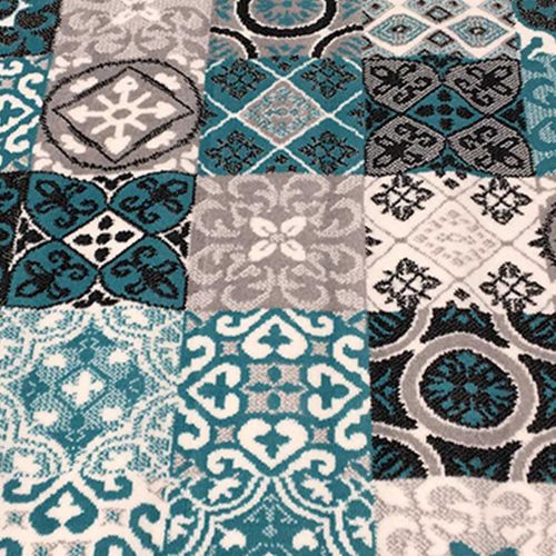 Tapis Chambre 80x150 Tissé Vert D'eau Rectangle Lyn1 Faian