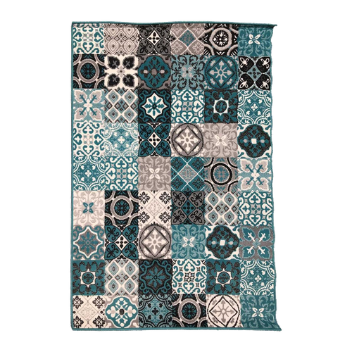 Tapis Chambre 80x150 Tissé Vert D'eau Rectangle Lyn1 Faian